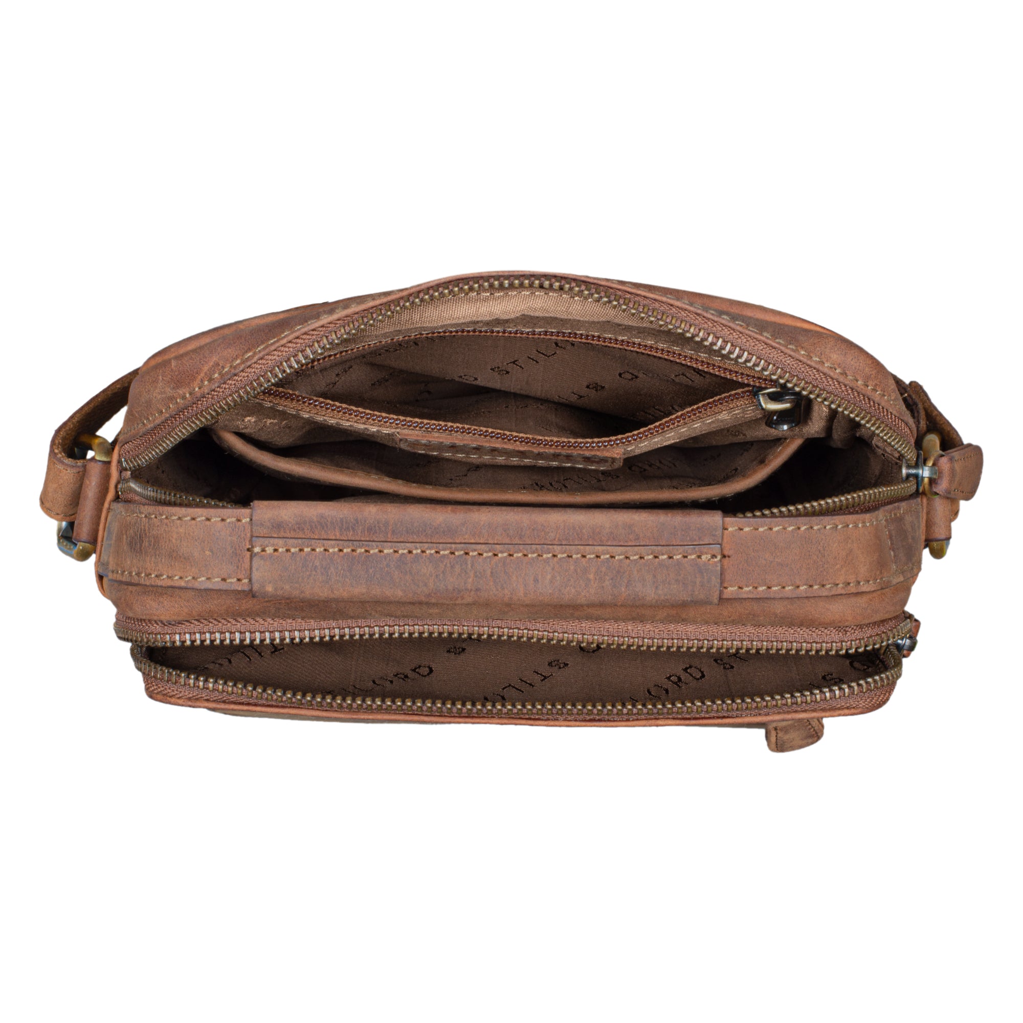 braune Ledertasche für Männer