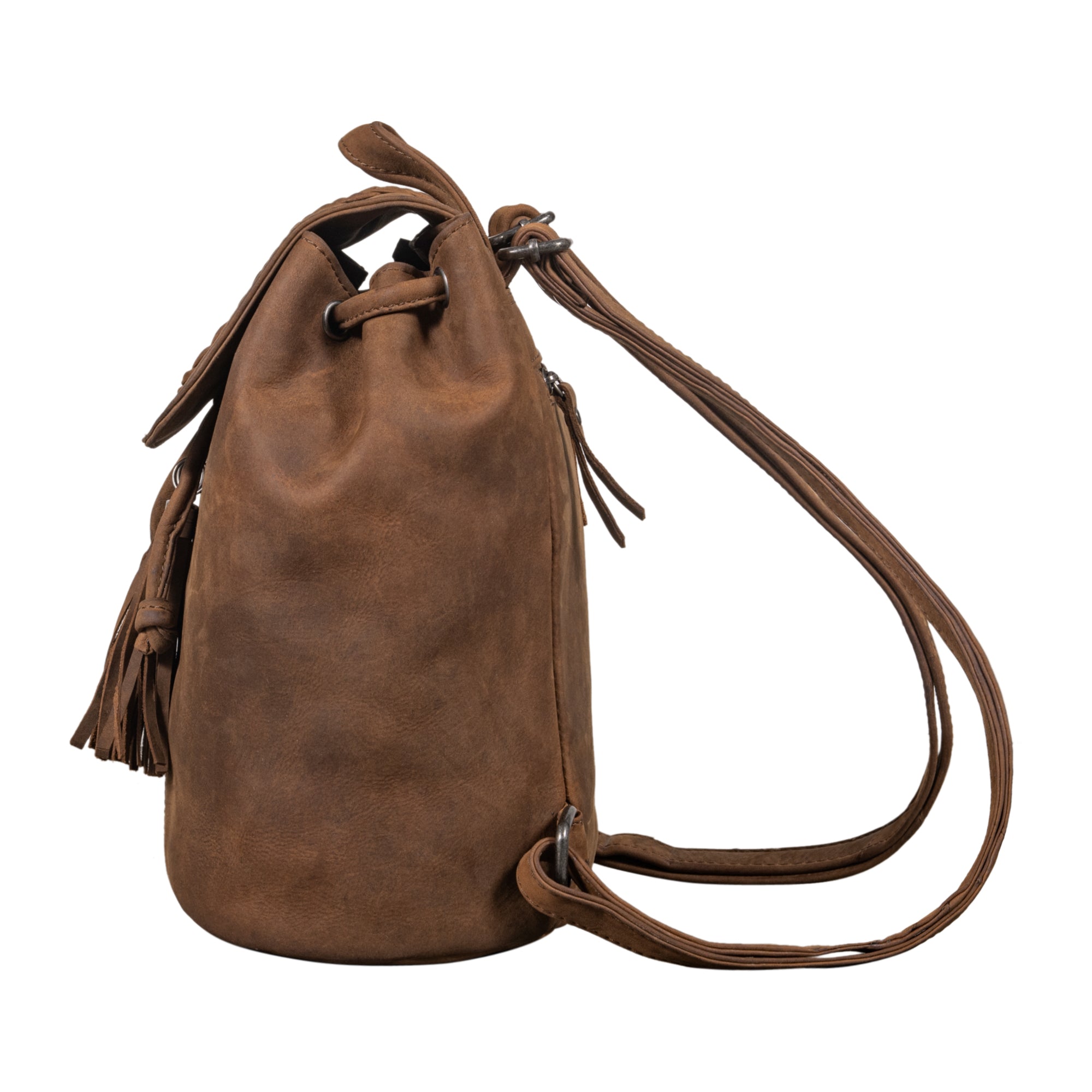 Echtleder vintage braun rucksack
