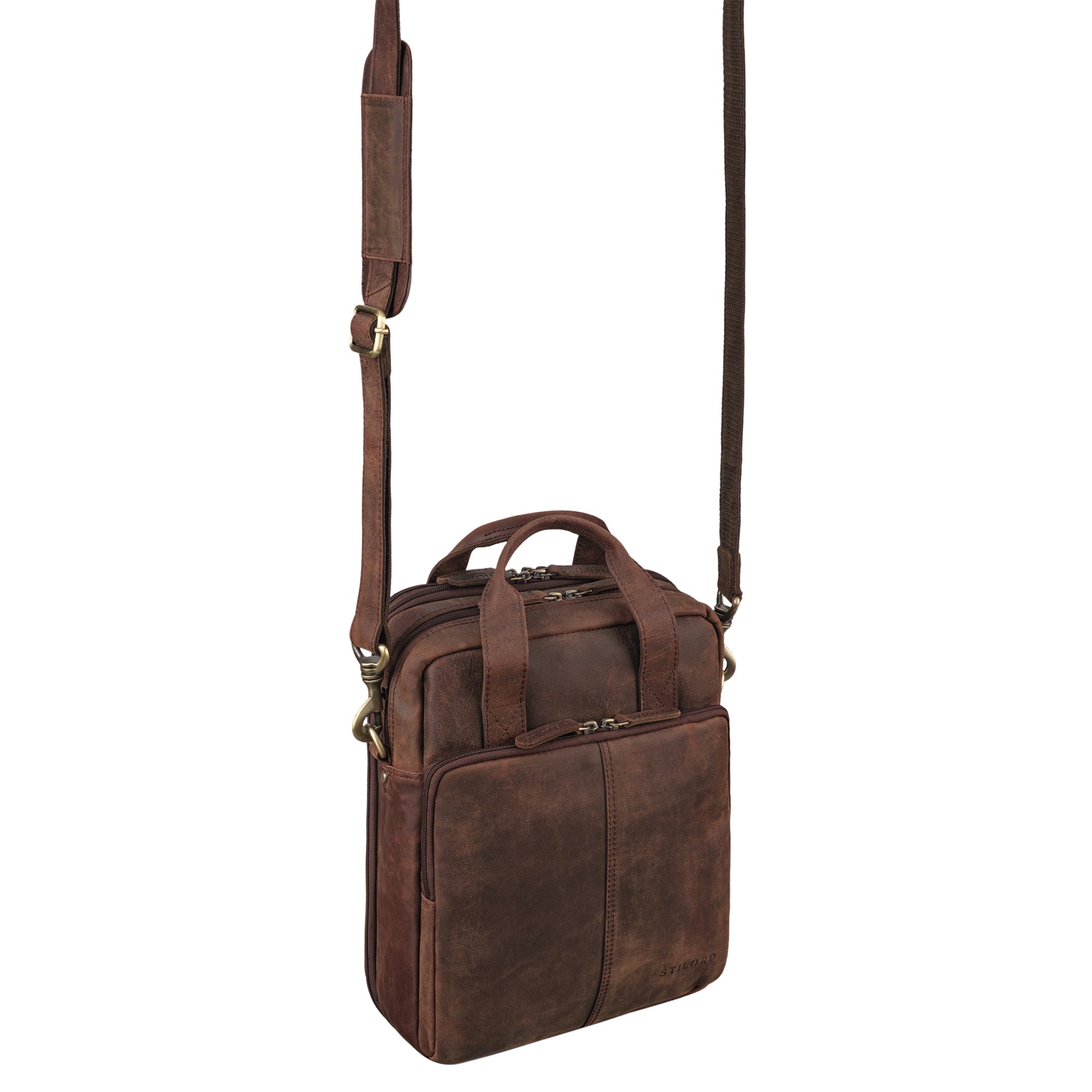 Leder Schultertasche für Herren