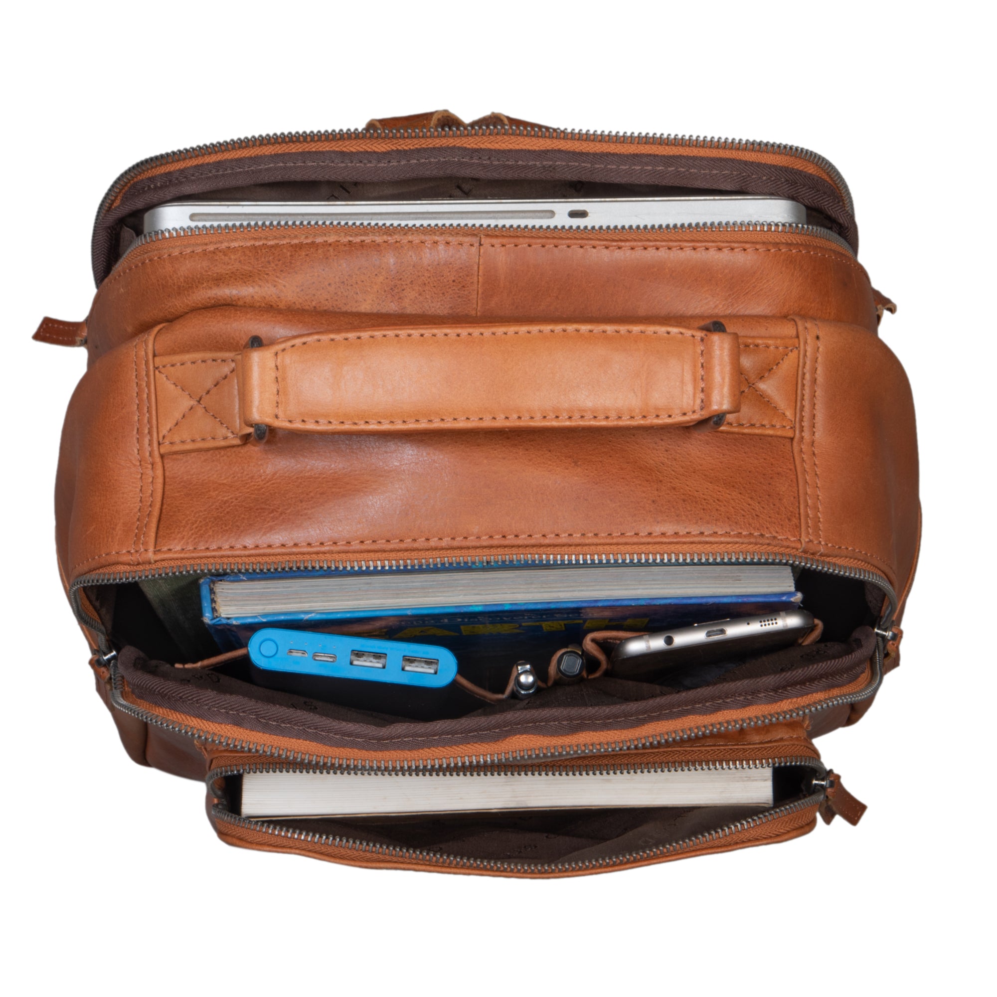Office Backpack Leder braun