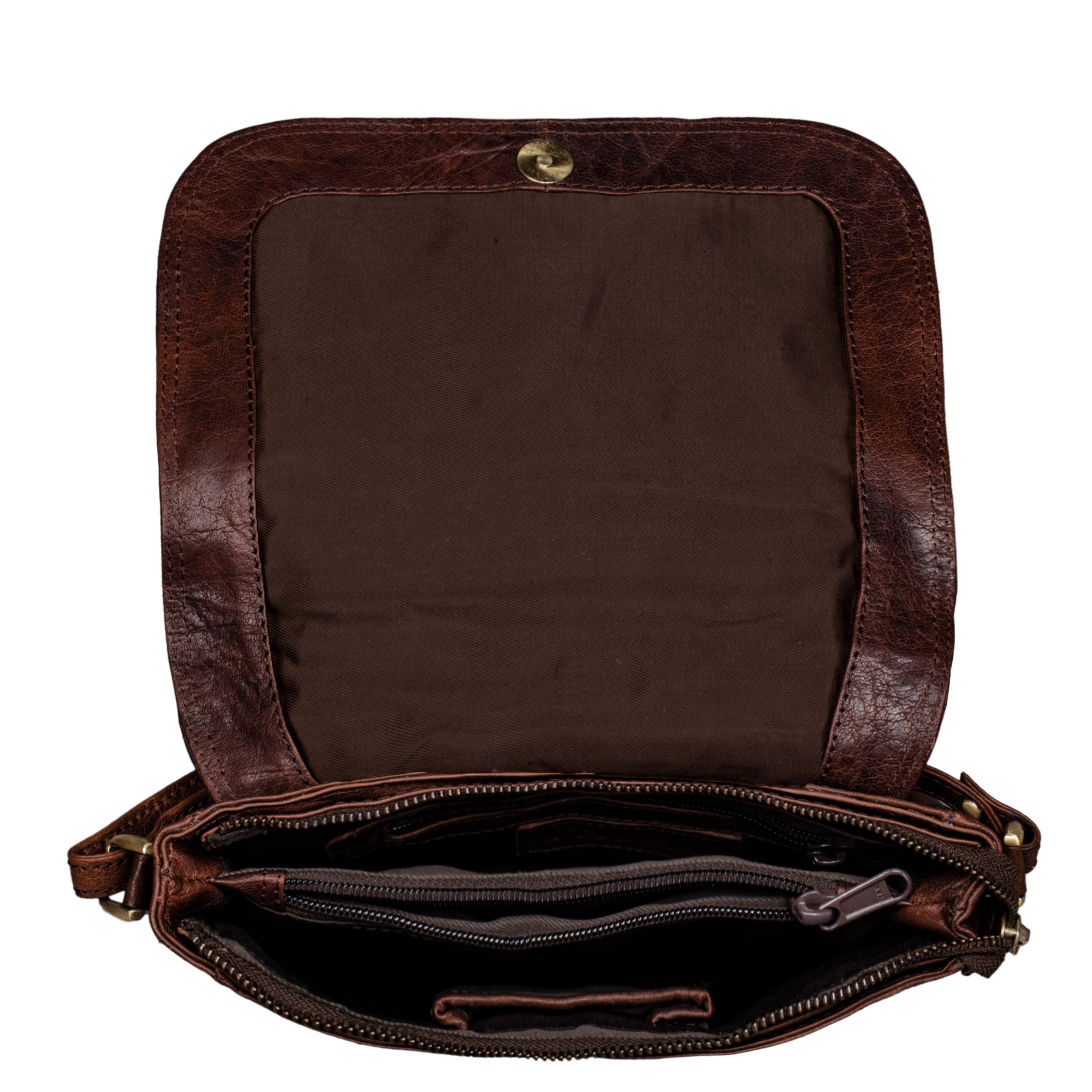 Echtledertasche Stauraum Cross-Over-Bag fuer Smartphone