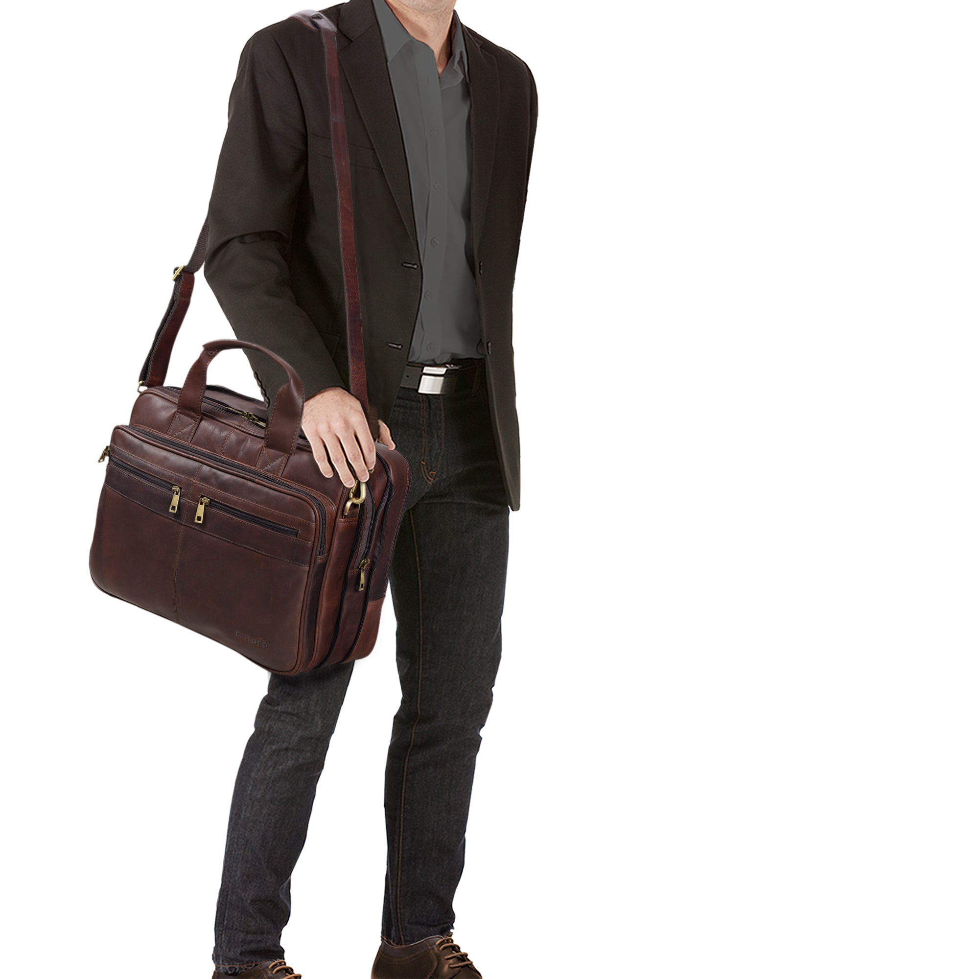 Lehrertasche Leder XXL