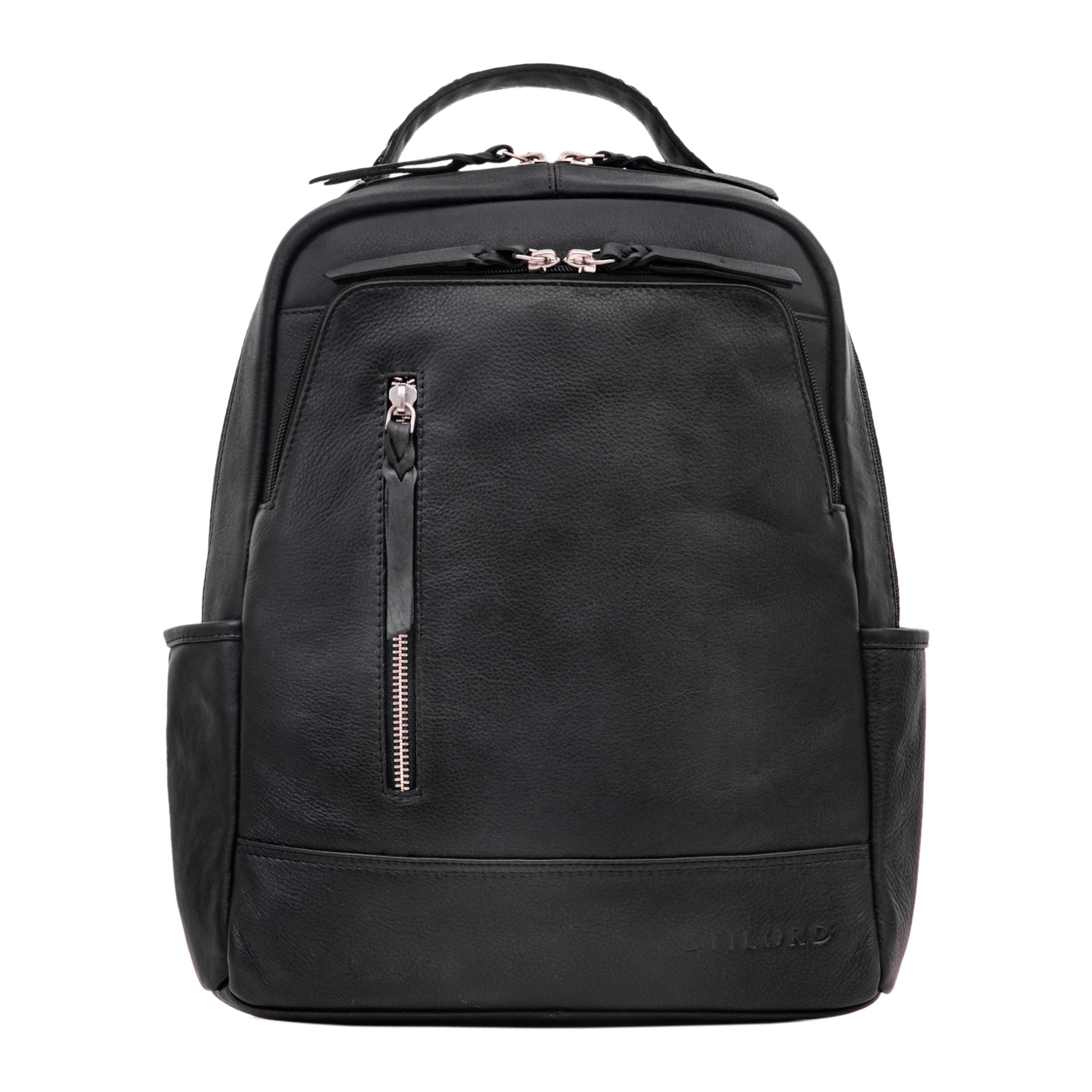 Vintage Leder Rucksack schwarz