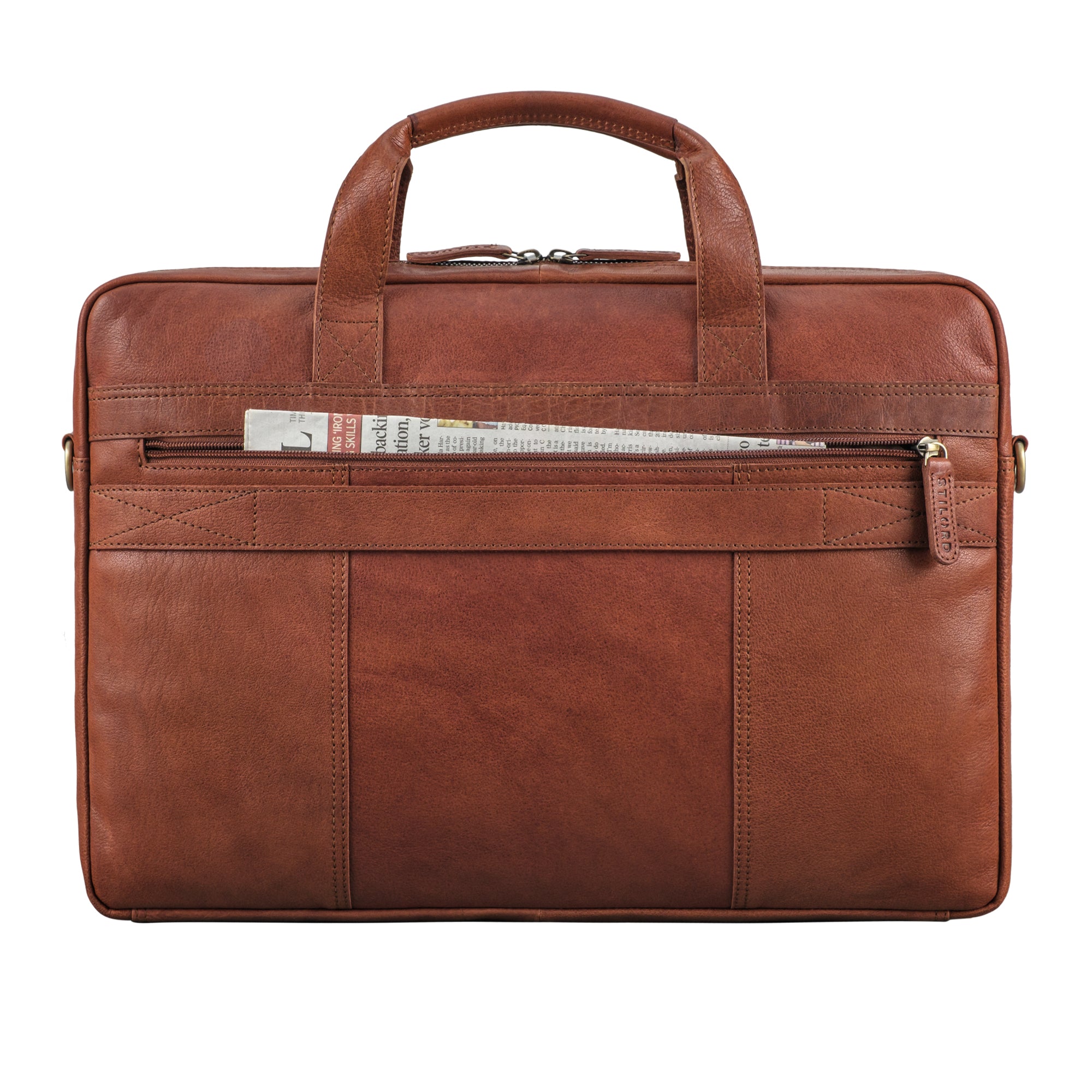 Business Tasche Herren Leder cognac