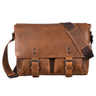 Braune Leder Aktentasche Vintage Herren