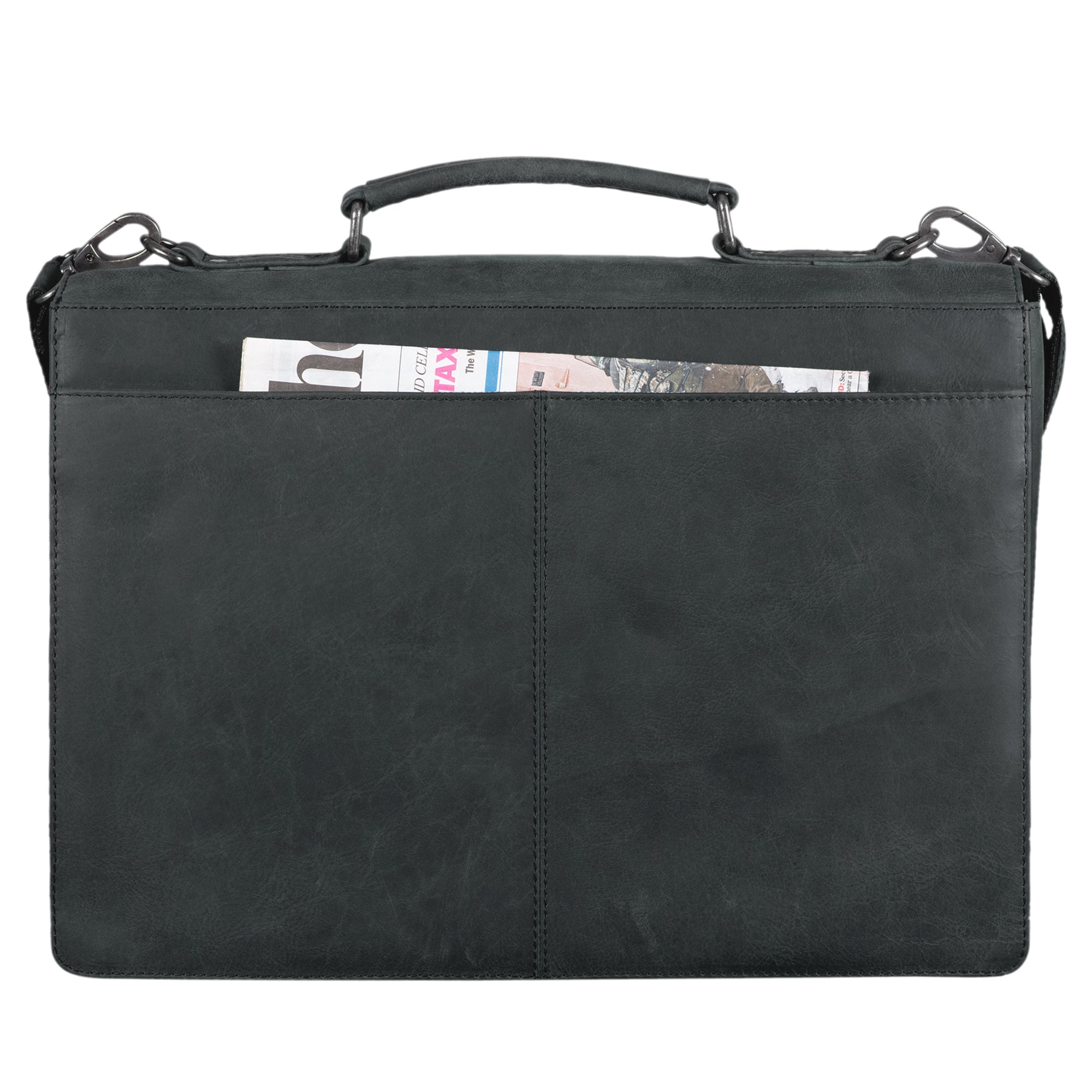 Arbeitstasche Leder schwarz
