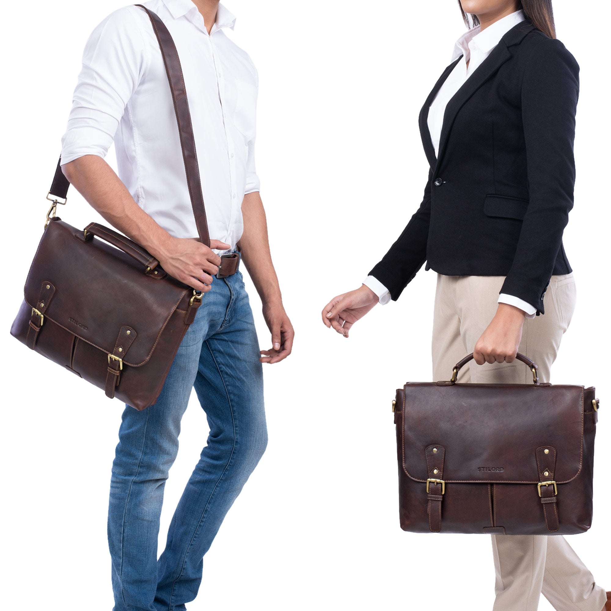 Leder Businesstasche Vintage braun