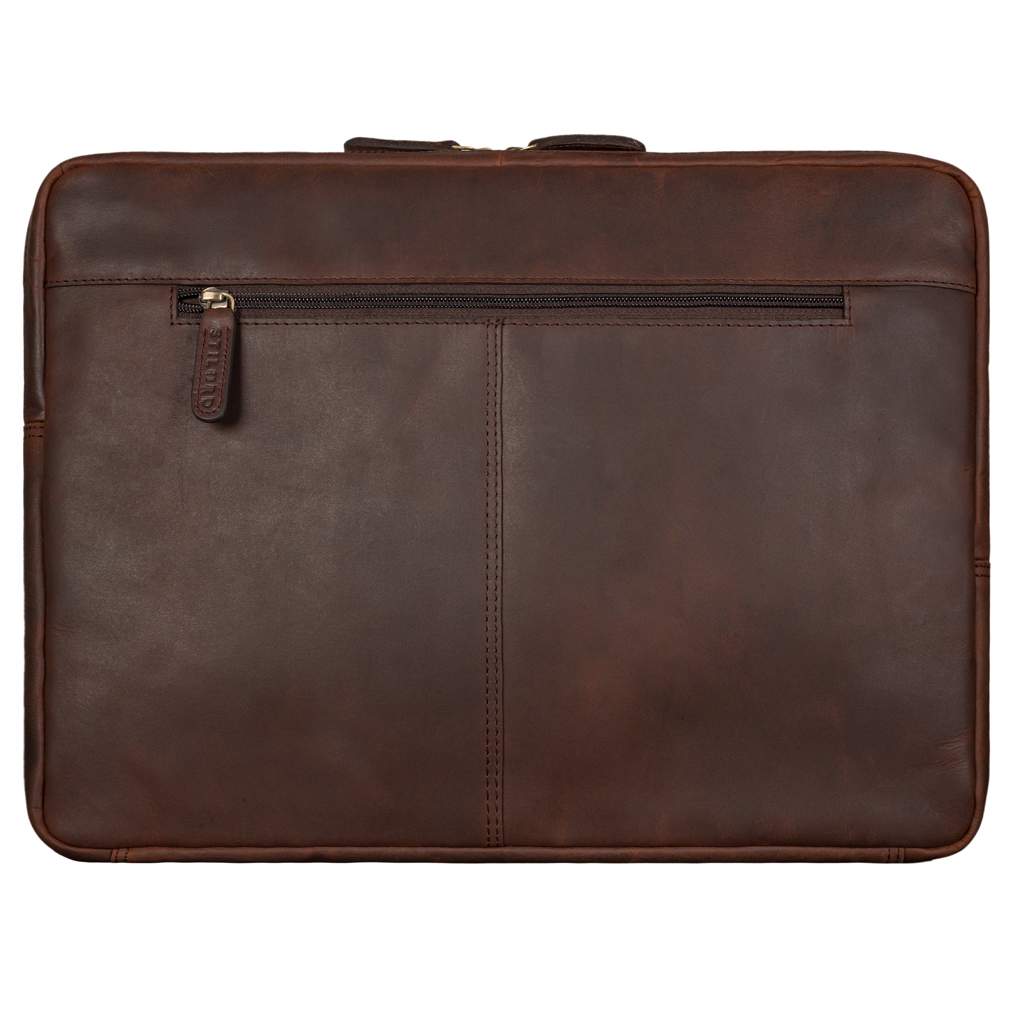 Arbeitstasche aus Leder für 17 Zoll Laptop