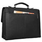 Arbeitstasche Leder schwarz viel Stauraum für Laptop Macbook