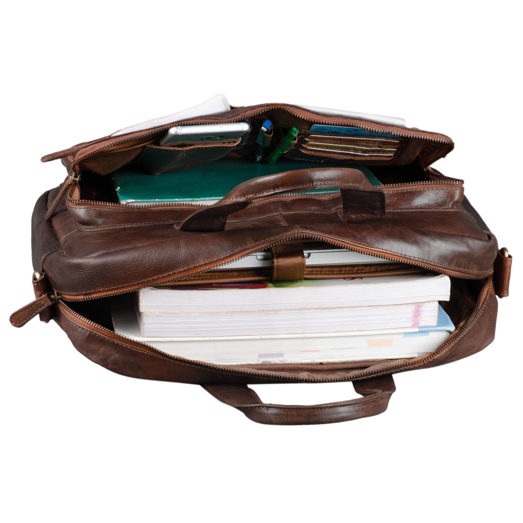 Herren Aktentasche echtes Leder