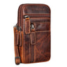 „Asher“ Læder Mænds Bæltepung Vintage Crossbody Taske Til Mobil
