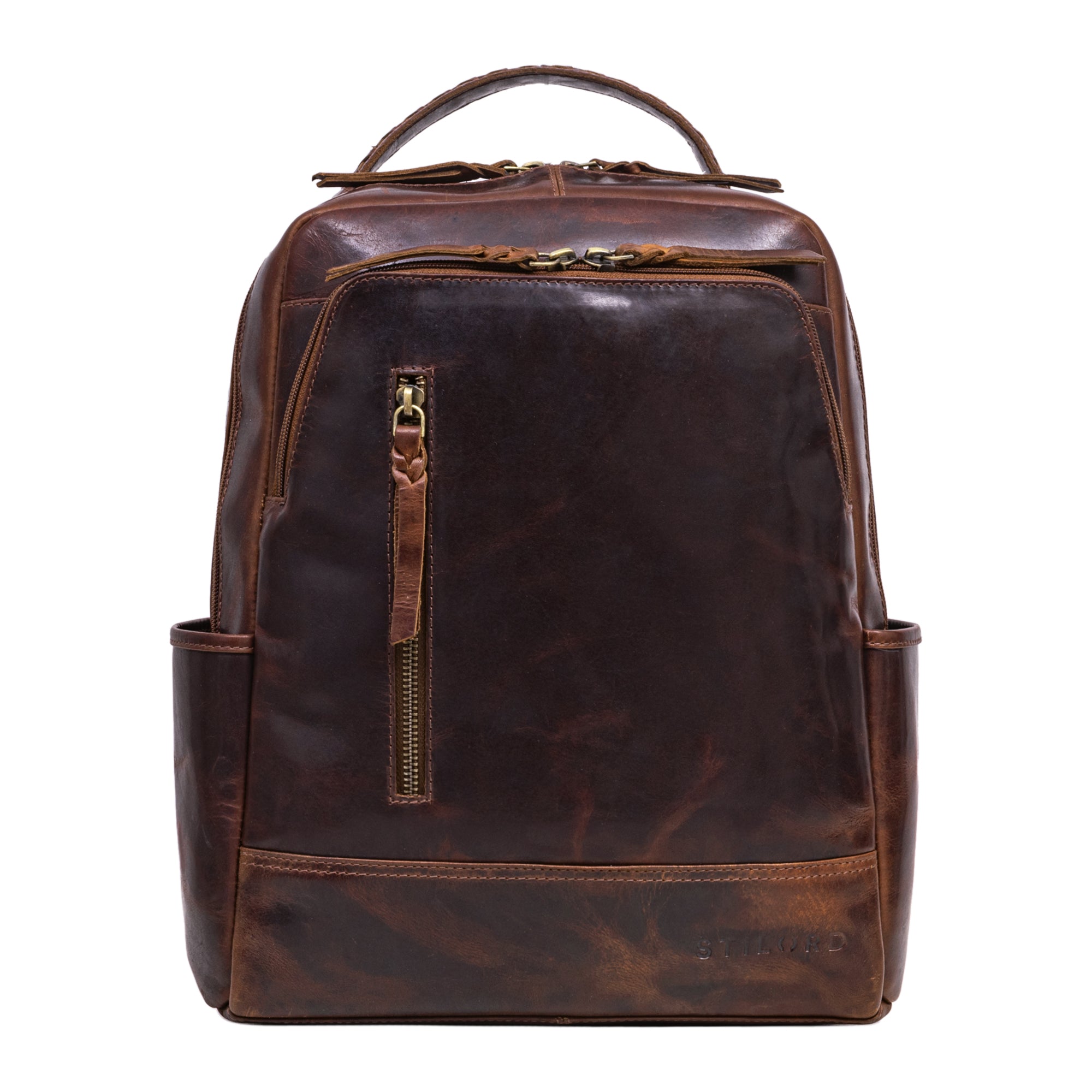 Grosser Leder Rucksack Damen Herren