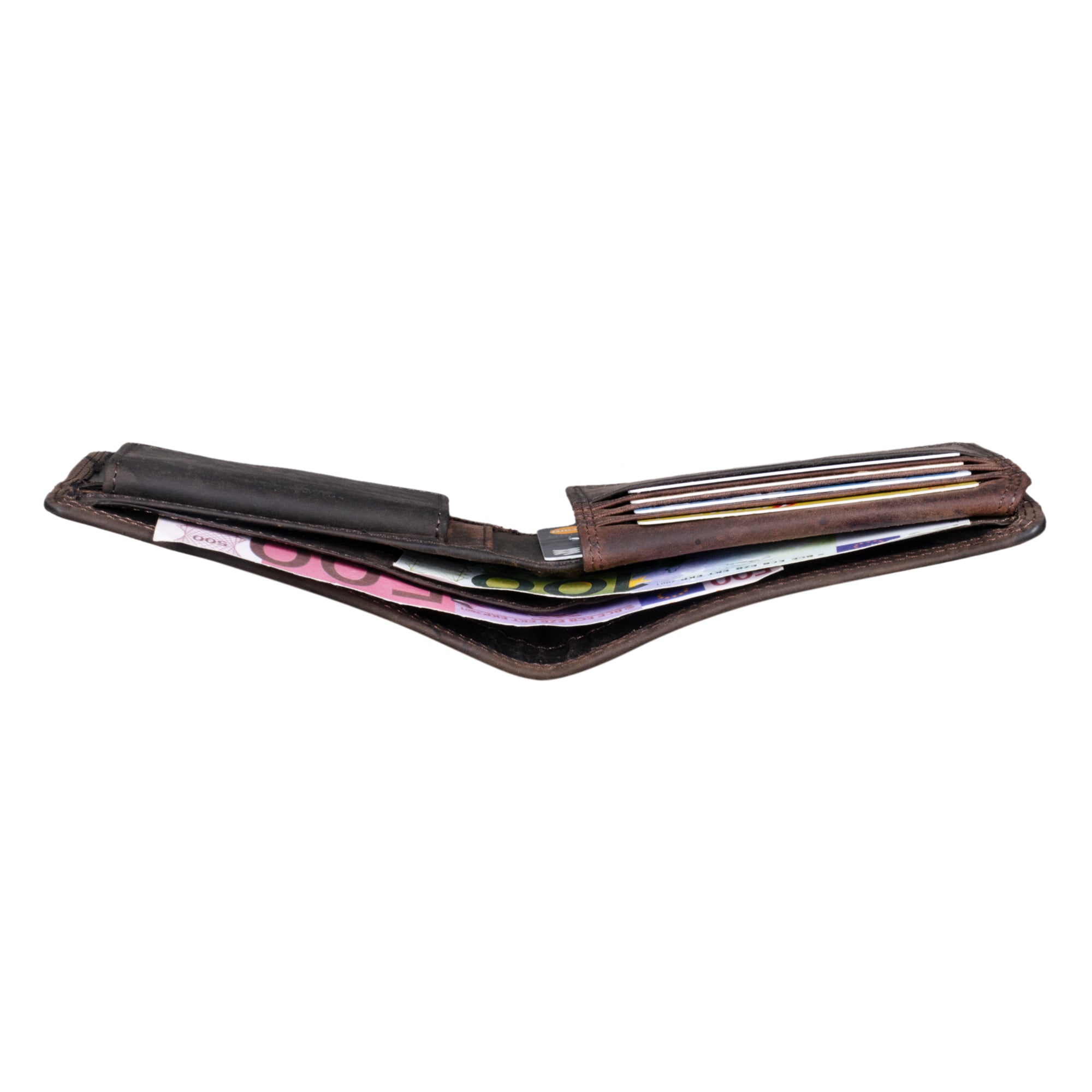 Echtleder Brieftasche Leder RFID NFC Schutz