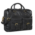 Schwarze Echt-Leder Tasche Herren