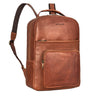 Cognac Leder Rucksack Groß