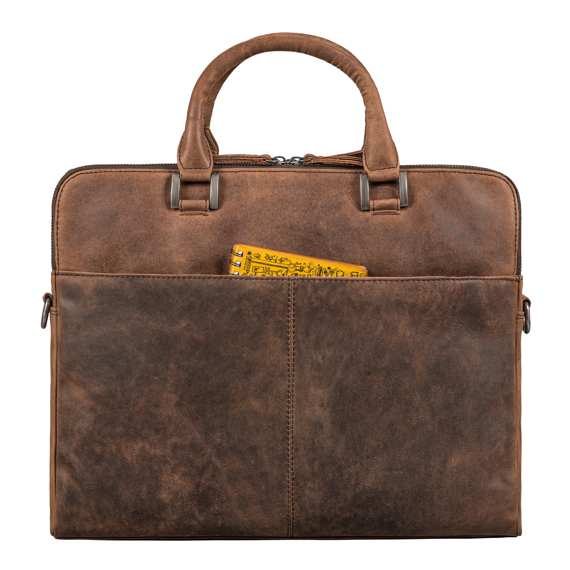 Leder Aktentasche Damen braun