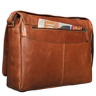 Businesstasche Leder cognac braun
