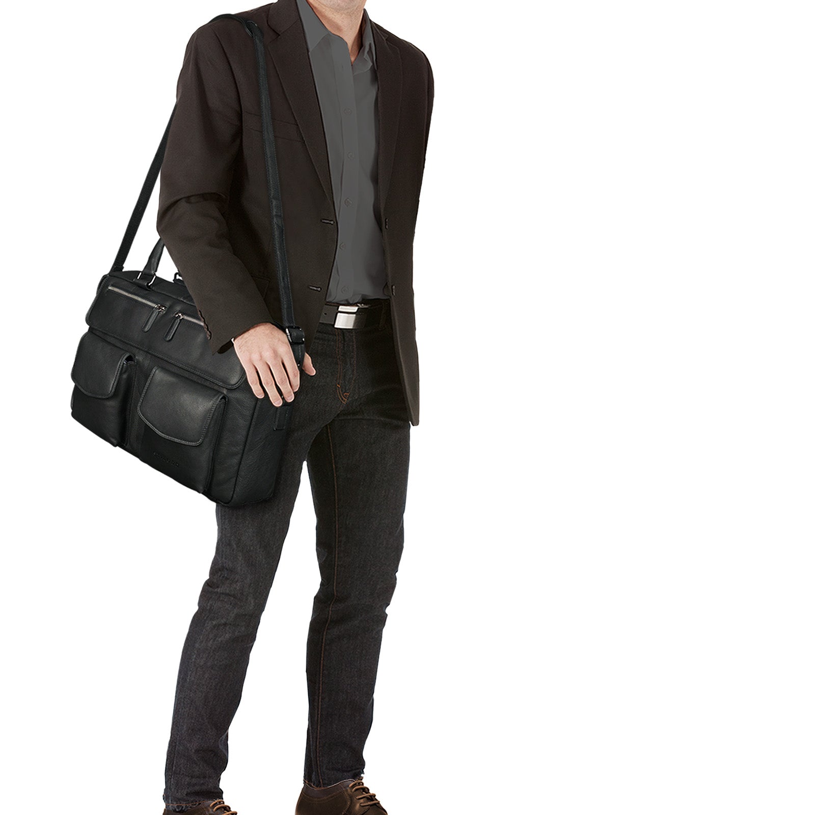 Businesstasche Leder schwarz