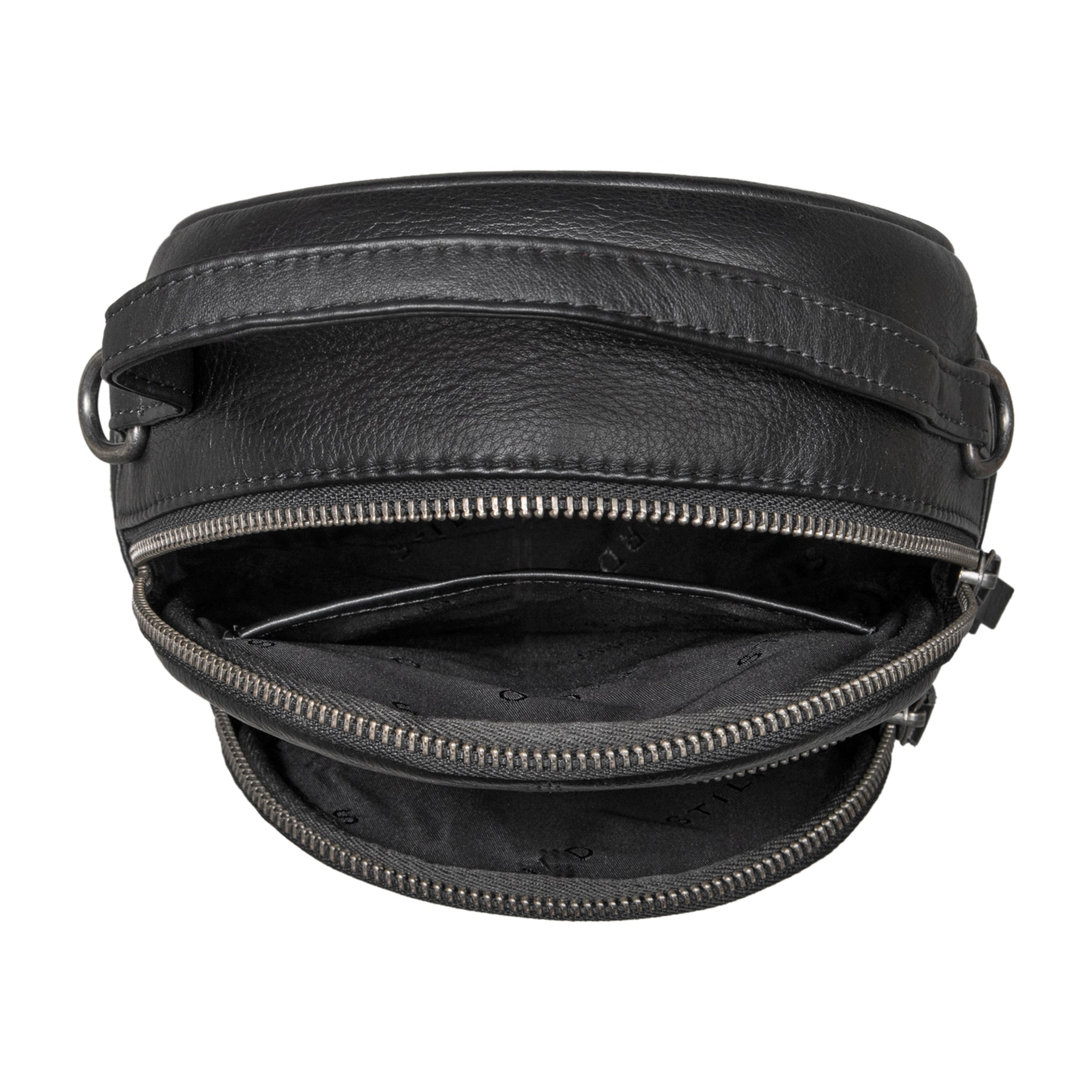 Frauen lederrucksack schwarz
