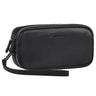 "Tiber" Moderne Handgelenktasche Herren Leder mit Doppelkammer