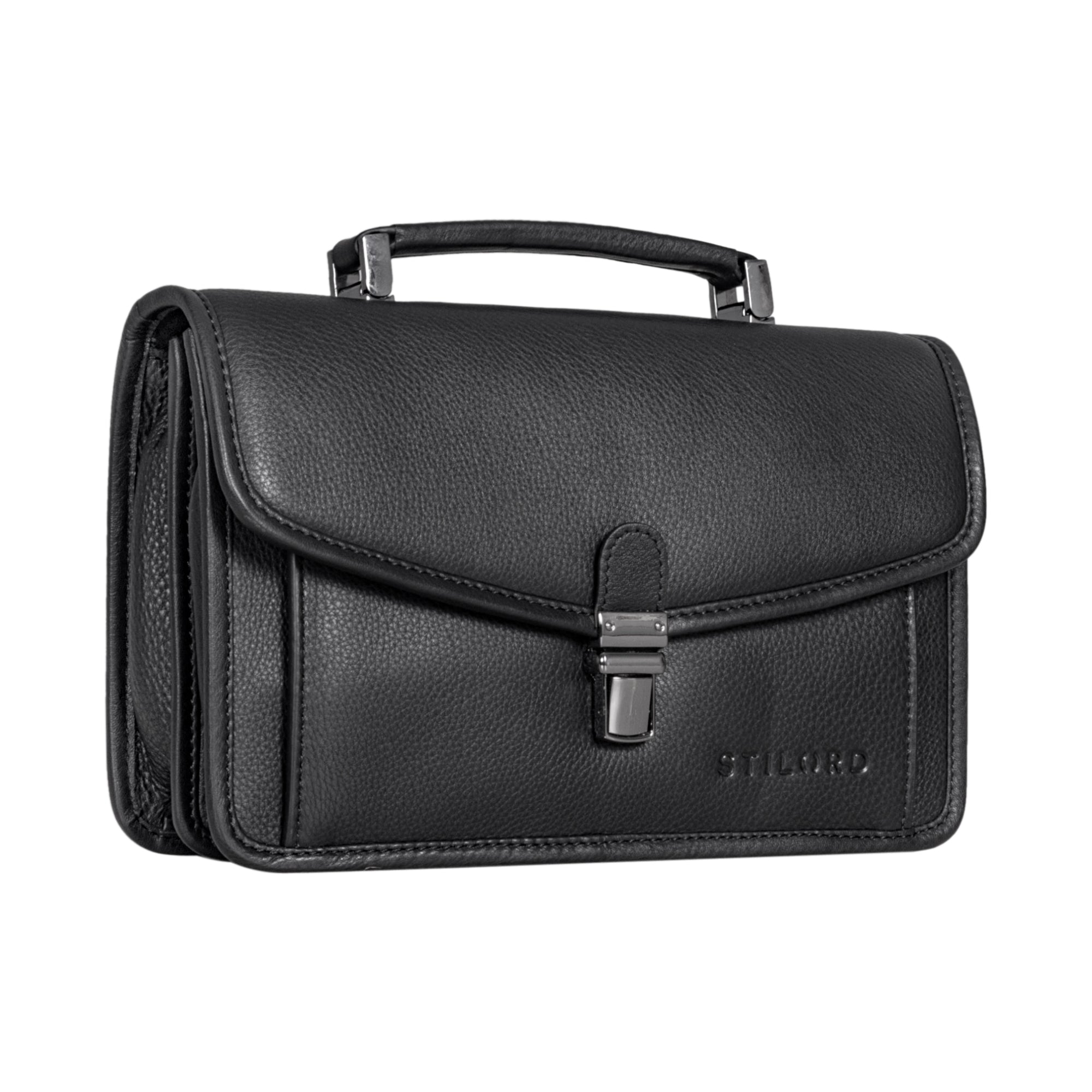 Leder Clutch Damen Vintage Groß