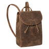 Tagesrucksack Damen Leder braun