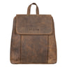 "Fiona" Læder Rygsæk Dame – Lille Vintage Daypack til Byen