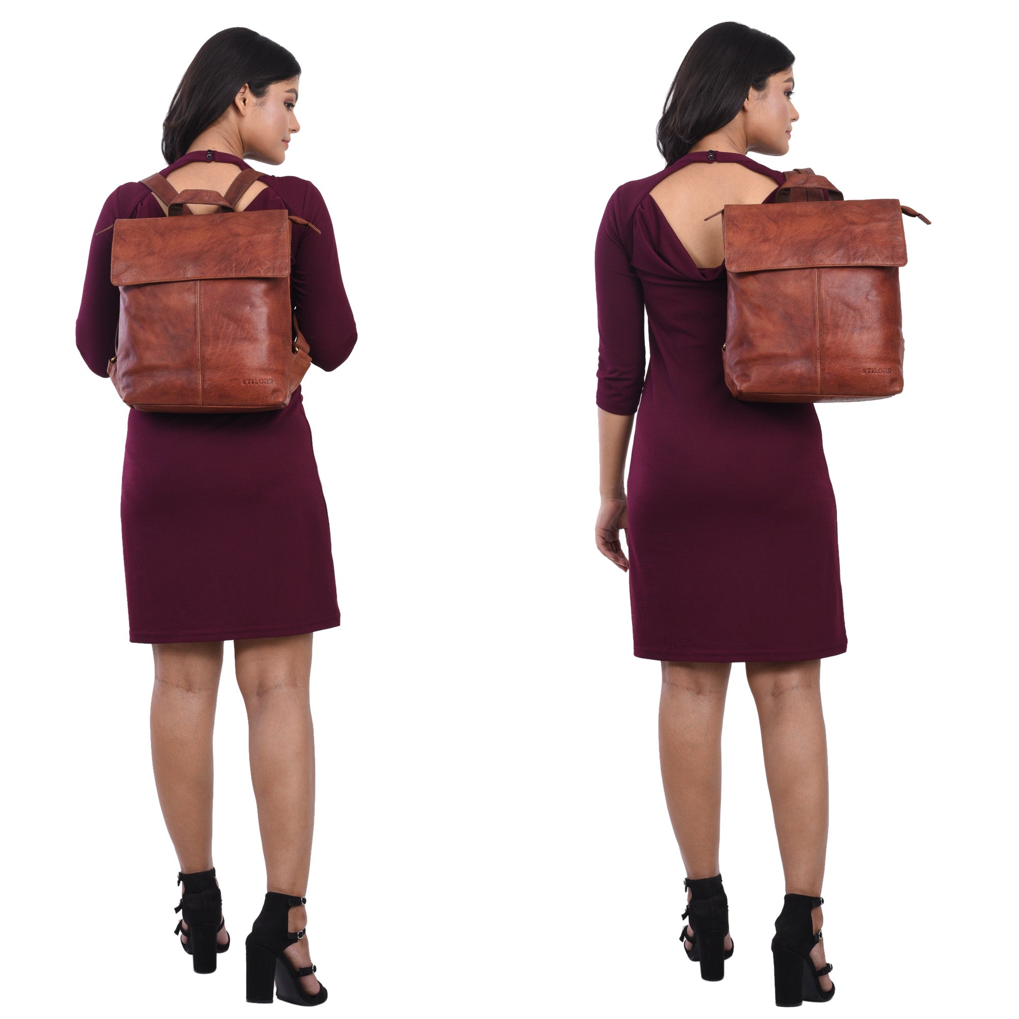 Damen Rucksack Echtleder