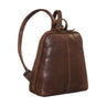 "Calla" Vintage Leather Backpack Women Small Elegant City Daypack Women Leather