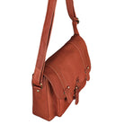 Damentasche Leder cognac braun
