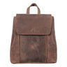"Fiona" Læder Rygsæk Dame – Lille Vintage Daypack til Byen