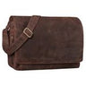B-Stock "Tom" vintage skuldertaske i læder