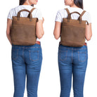 Lederrucksack Vintage Damen