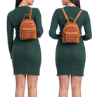 Mini Rucksack Echtleder braun