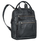 EchtLeder Vintage Freizeitrucksack Damen schwarz