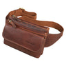 "Atlanta" vintage bum bag ægte læder