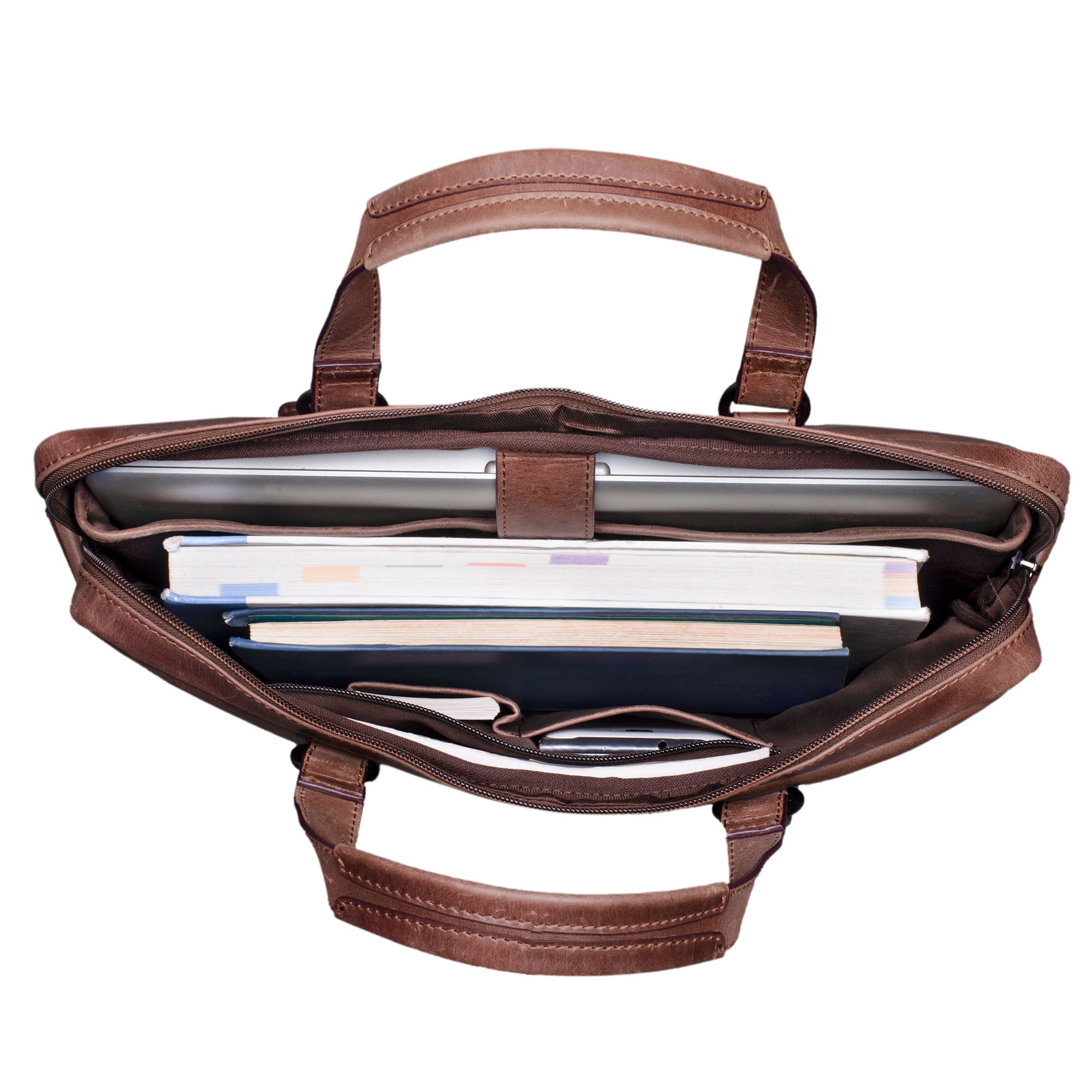 Elegante Ledertasche Aktentasche Vintage