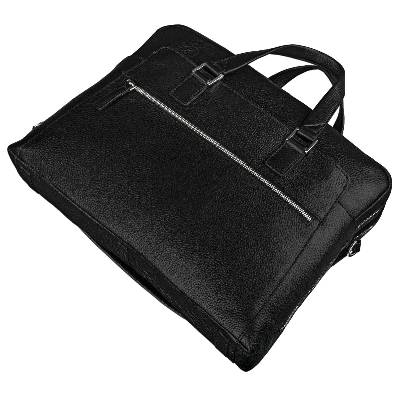 Schwarze Bürotasche Leder