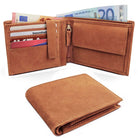 Portemonnaie-Leder-braun