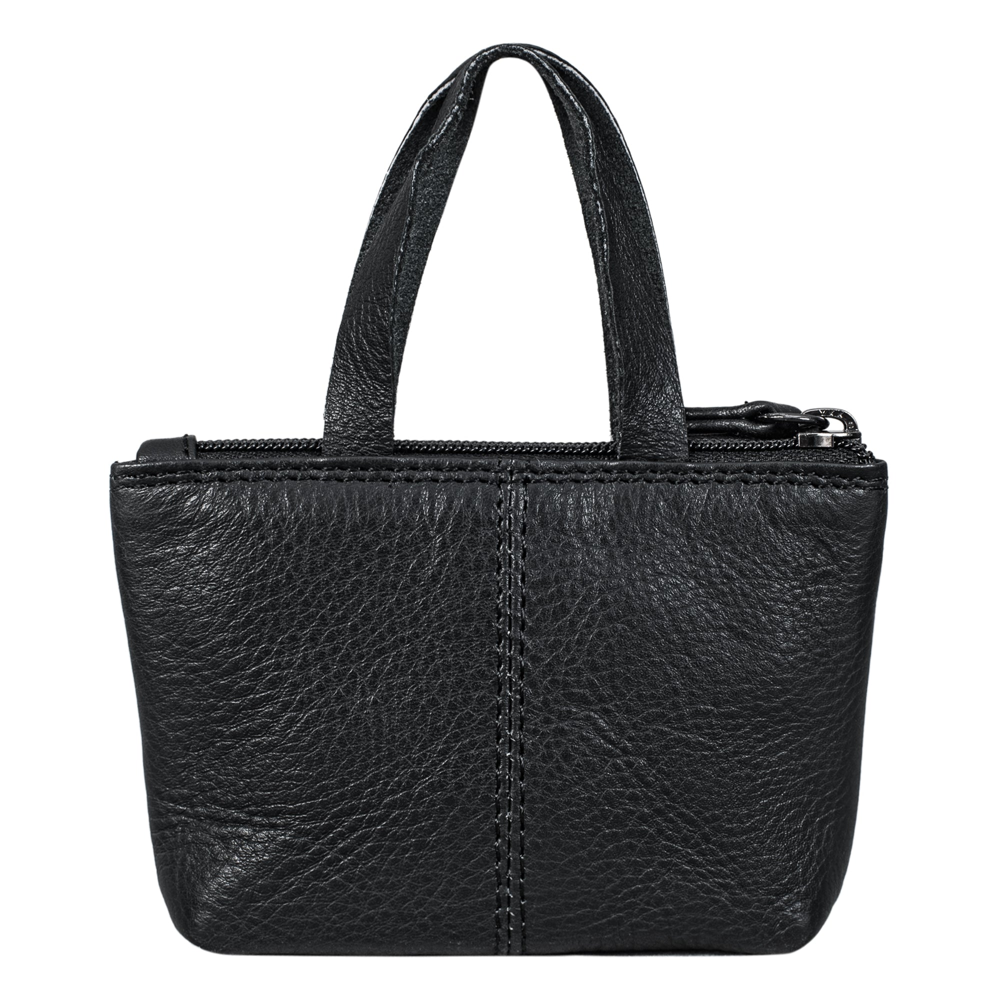 Ledertasche für Frauen klein schwarz