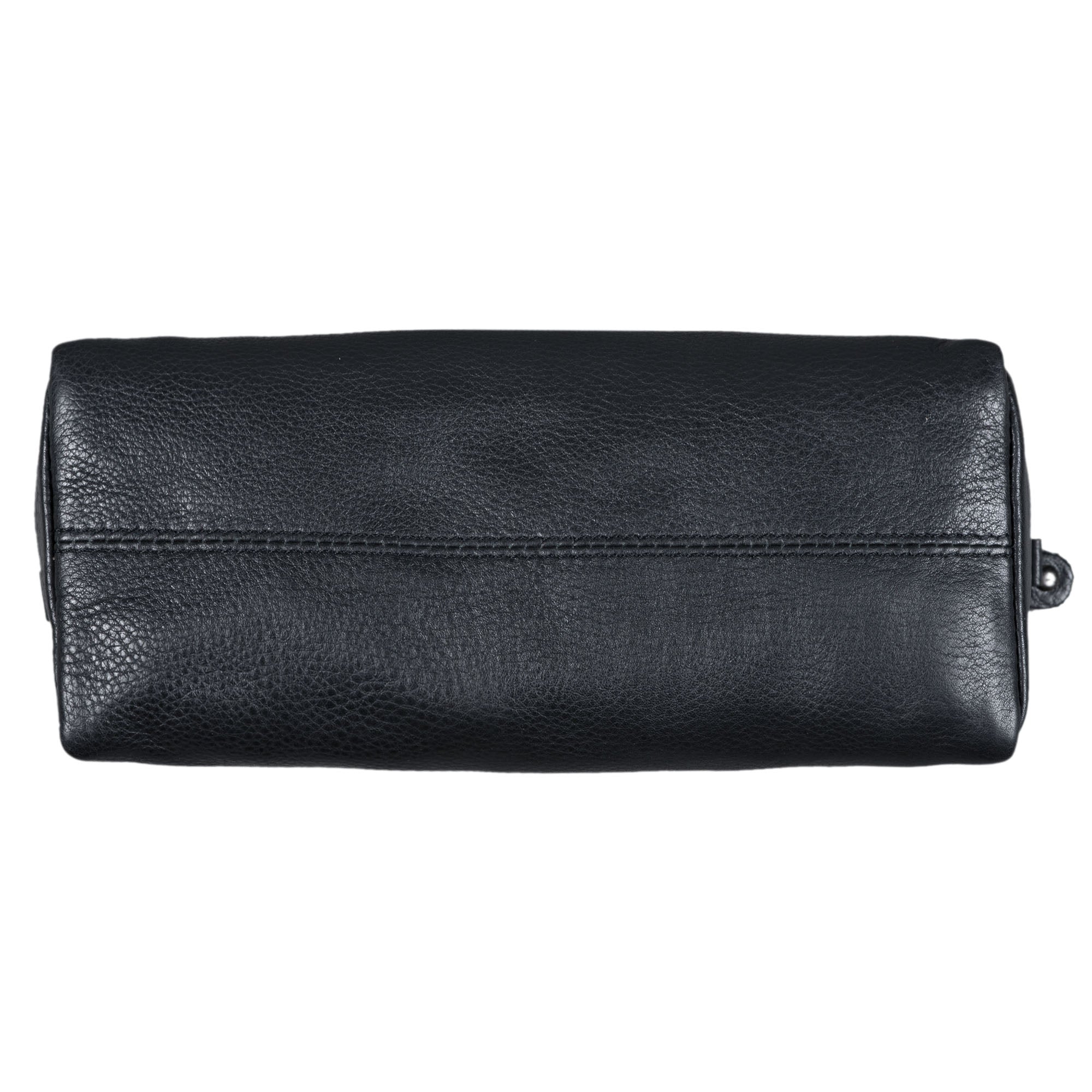 Schwarzes Leder Etui 2 Fächer