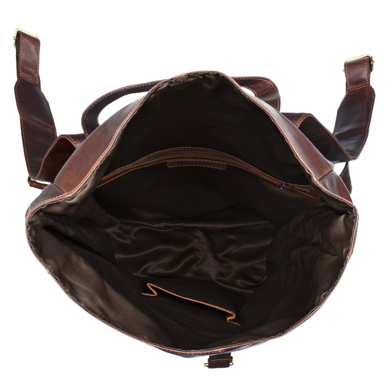 Großer Fahrrad Rucksack echtes Leder