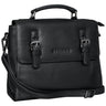 Kleine Leder Damen Handtasche schwarz