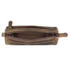 Leder Federmappe Damen rund