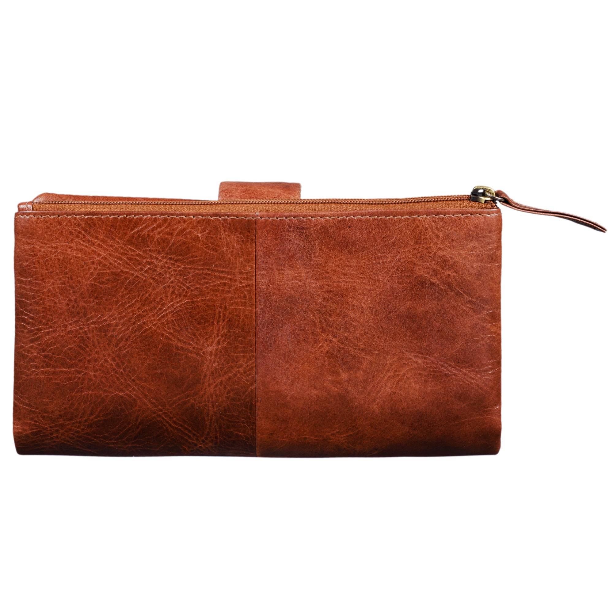 Leder Geldbeutel Damen groß braun