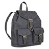 "Ezra" vintage læder dagtursrygsæk med 13,3 tommer laptop-rum