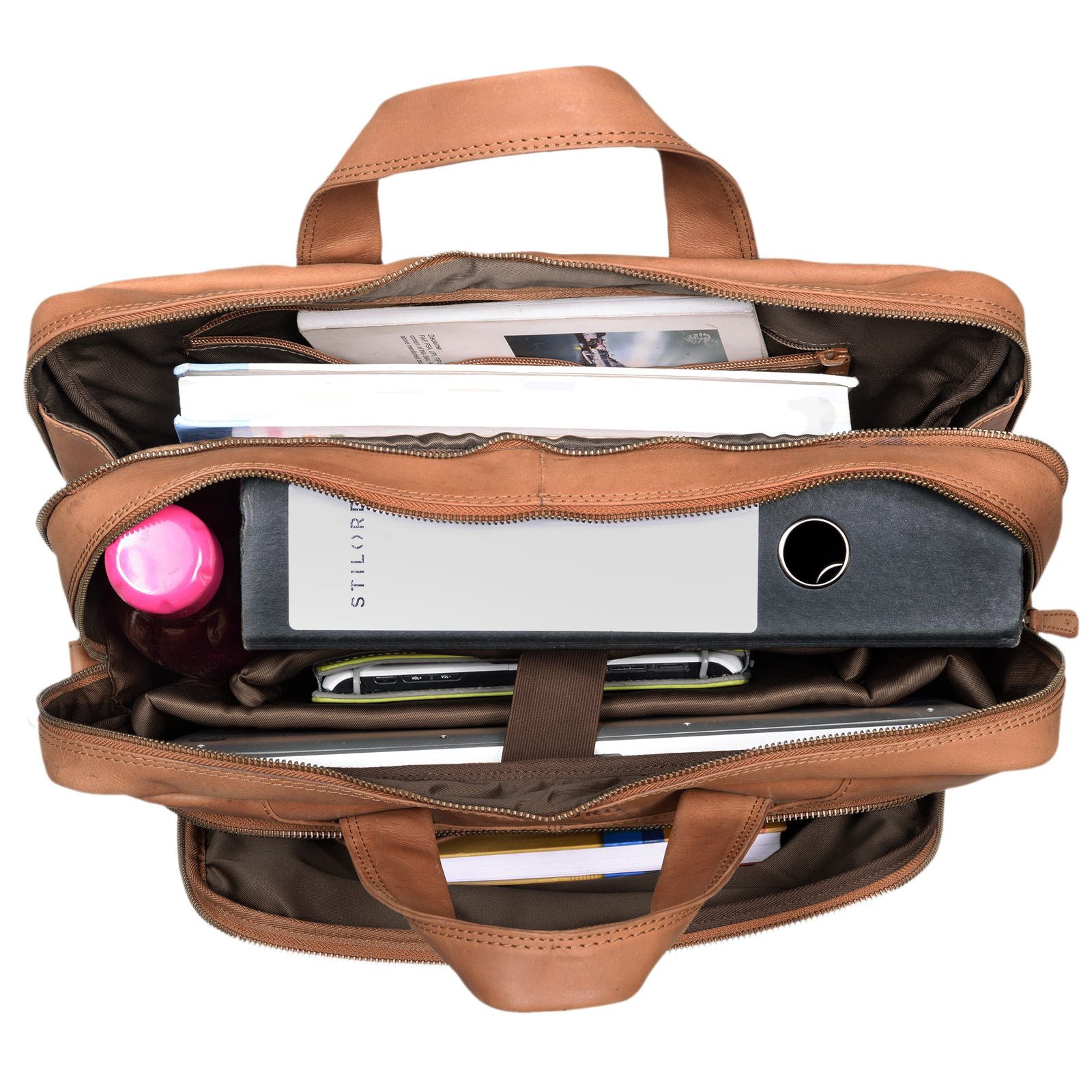 Arbeitstasche Leder braun