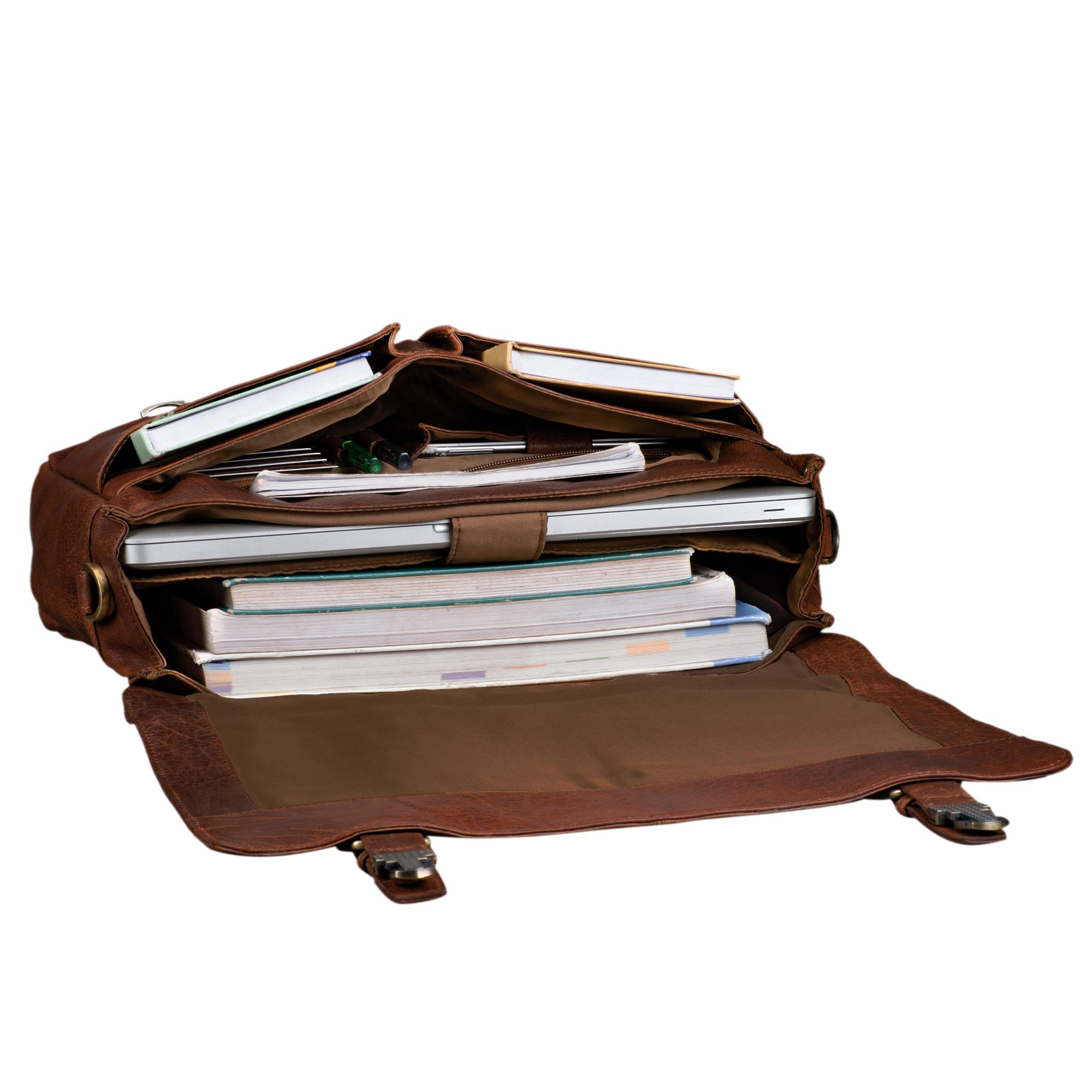 Braune Ledertasche Umhängetasche Herren