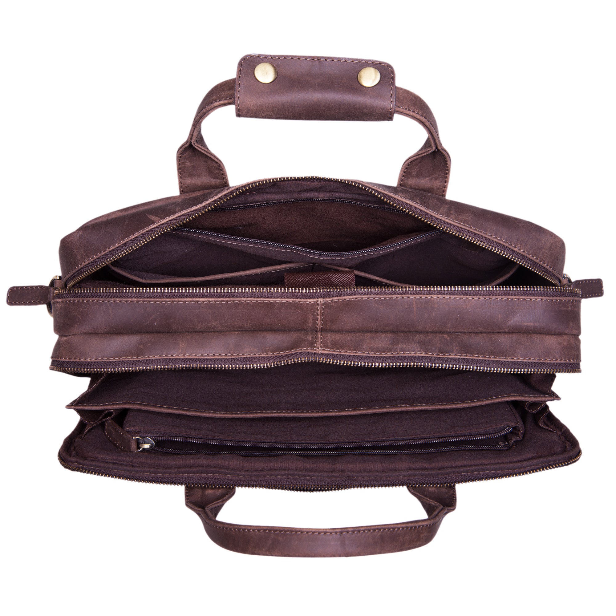 XL Ledertasche braun