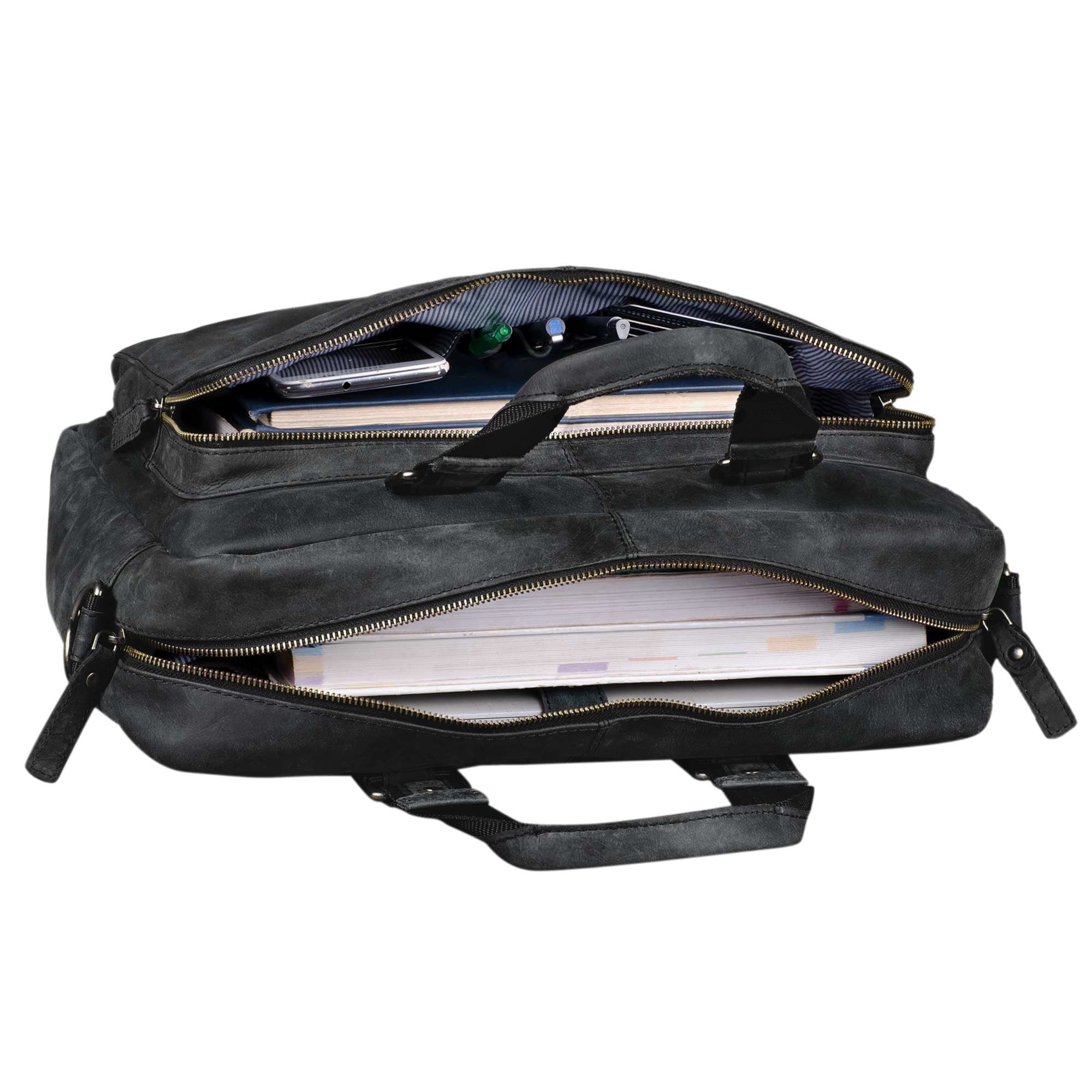 businesstasche leder schwarz